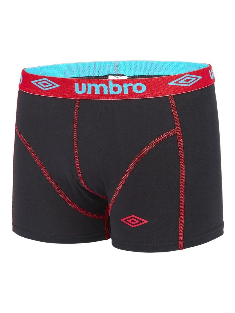 Lot de 4 Boxers coton homme Umbro   Noir
