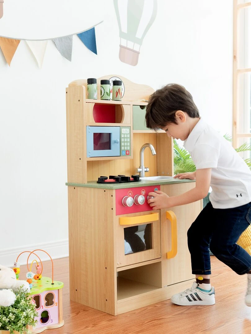 Cuisine enfant en bois Florence dinette 5 accessoires fille garçon jeux d'imitation Teamson Kids   N/A