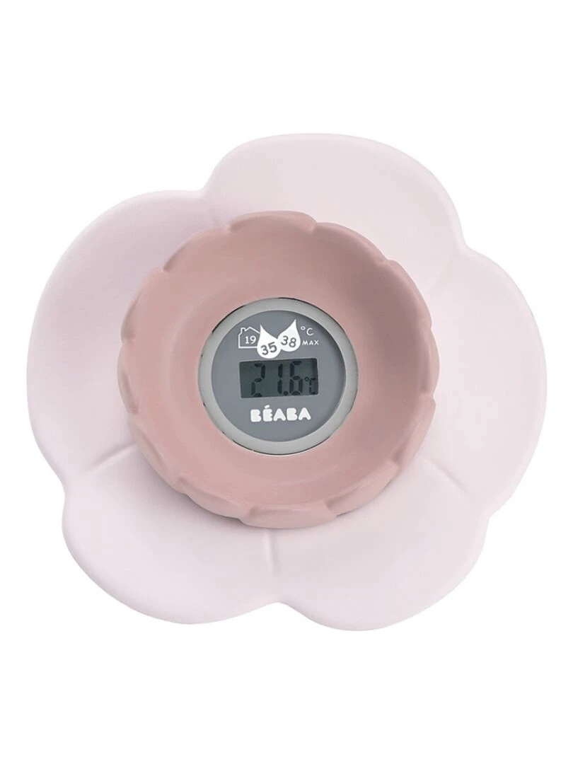 Thermomètre de bain Lotus old pink Rose