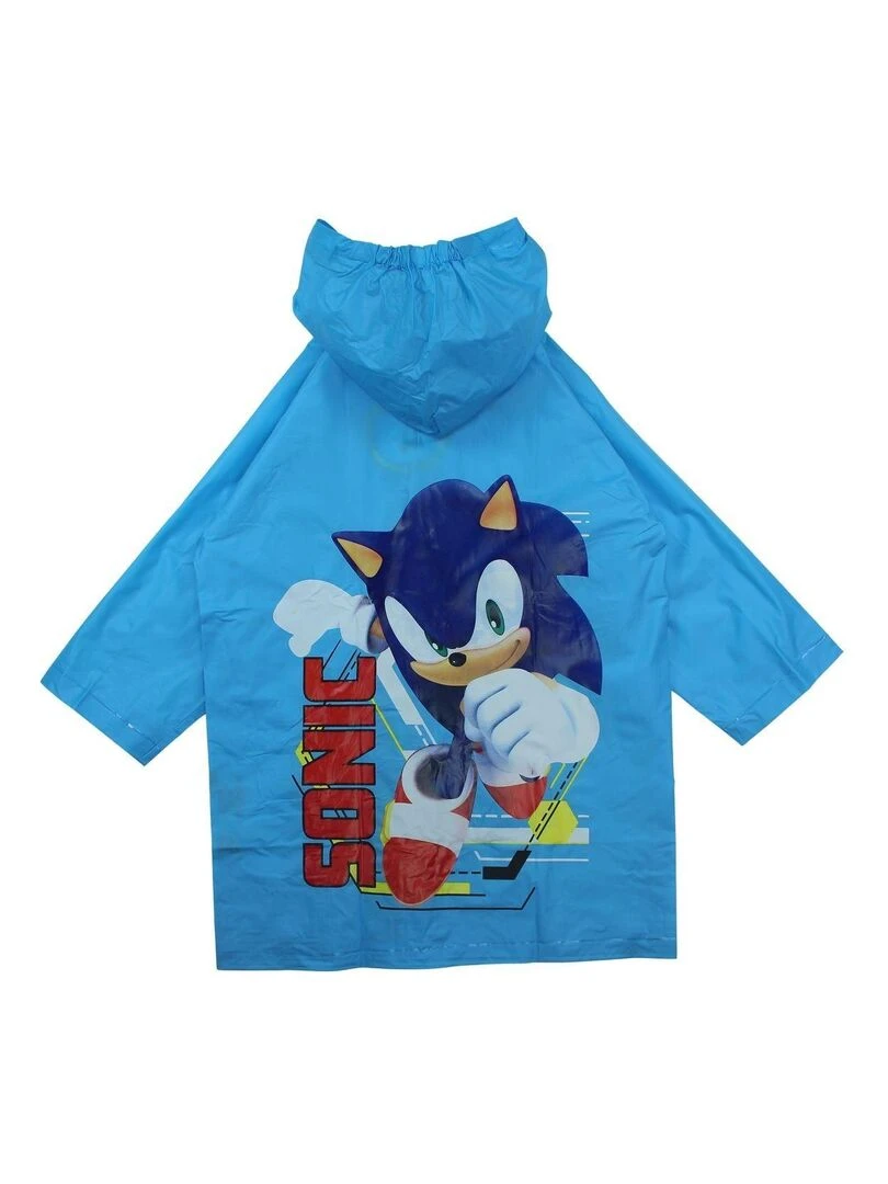 Sonic Impermeable garçon imprimé Sonic Bleu