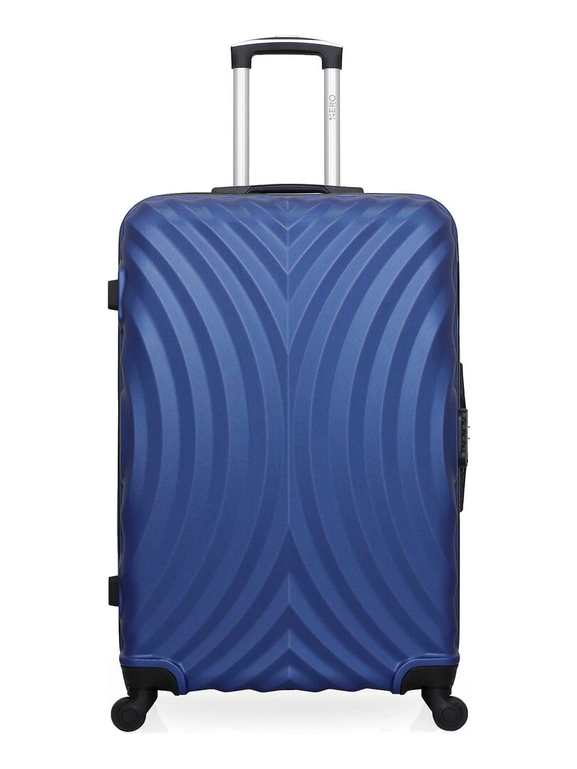 Lot de 4 Valises Rigides Grand Format  Taille Moyenne  Cabine et Cabine XXS LAGOS M   Bleu marine