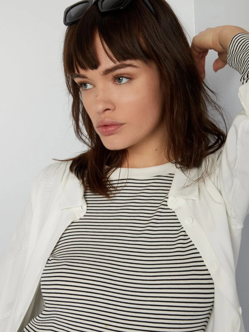 Chemisier long   Blanc