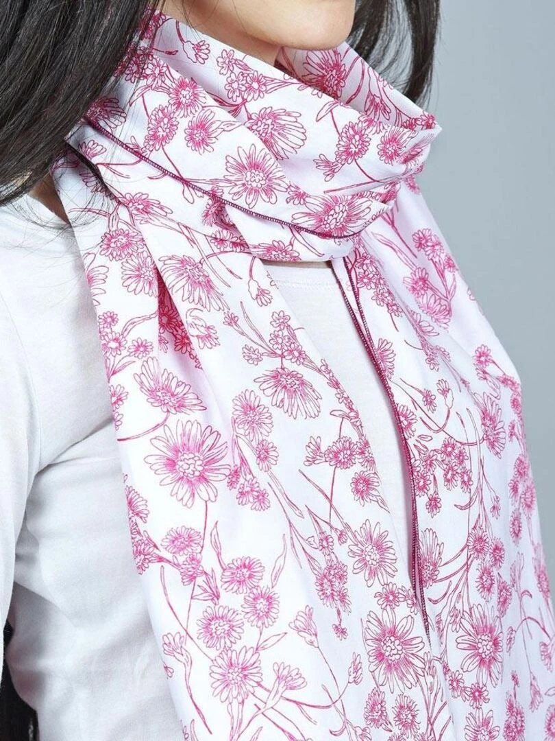 Echarpe légère Sana   Fabriqué en Europe   Bordeaux