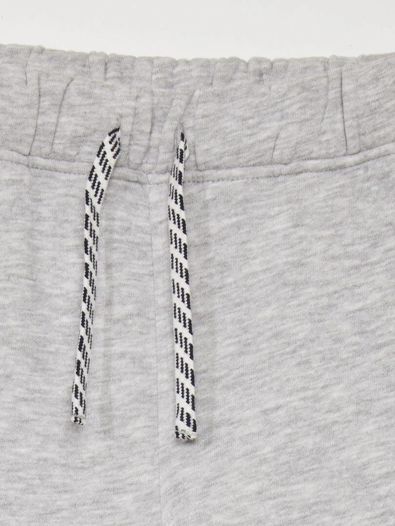 Jogging chiné avec ceinture ajustable   Gris