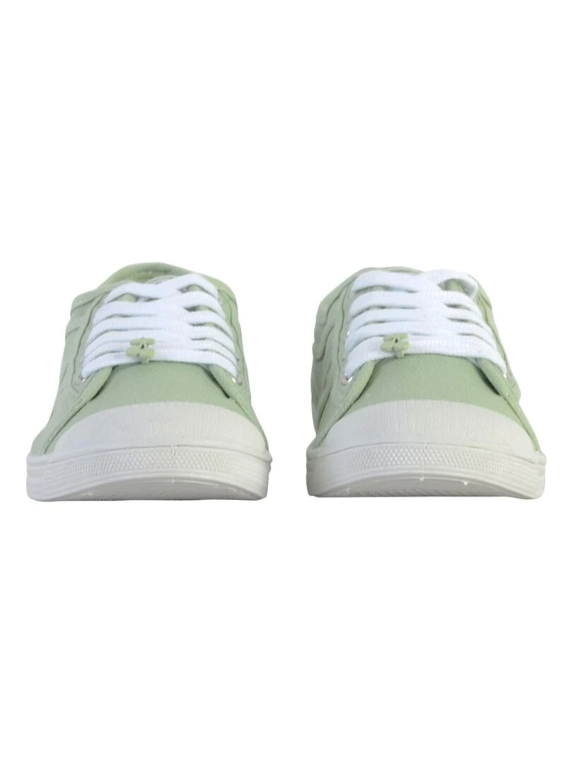 Tennis à Lacets Le Temps Des Cerises Basic 02   Vert