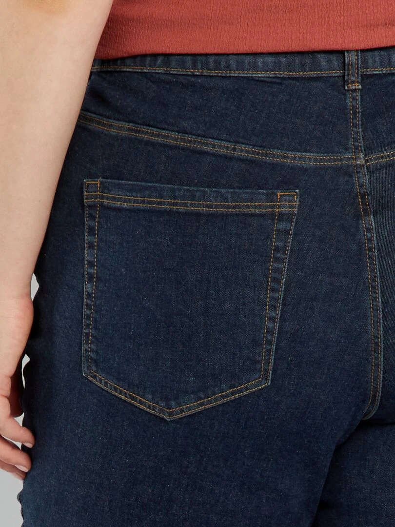 Jean slim à taille haute   L32   Brut