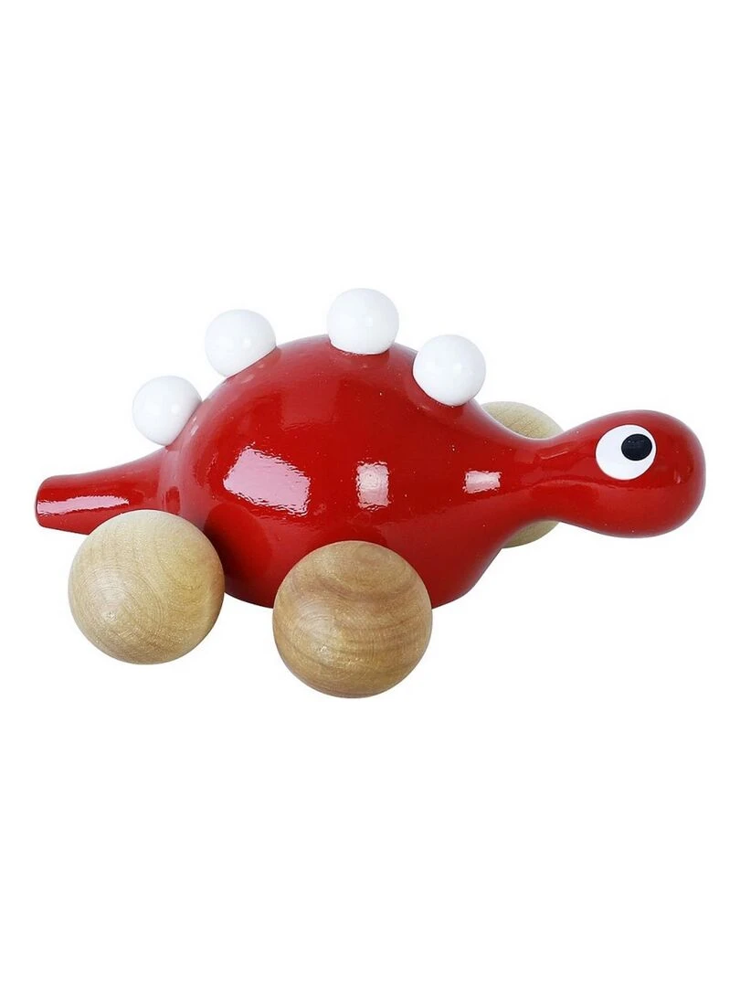 Jouet à promener en bois : dino rouge N/A