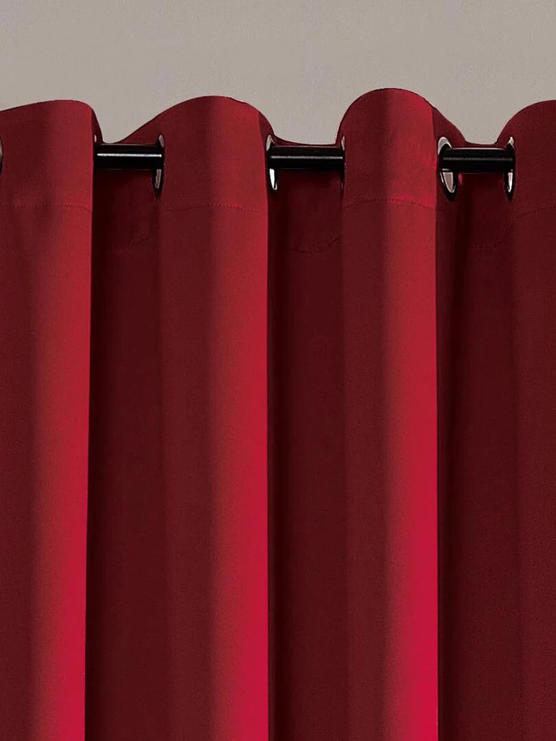 Rideau occultant pour chambre et salon Rouge