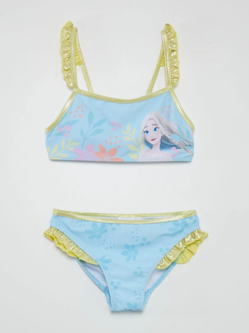 Maillot de bain 'La reine des neiges'   2 pièces   Bleu