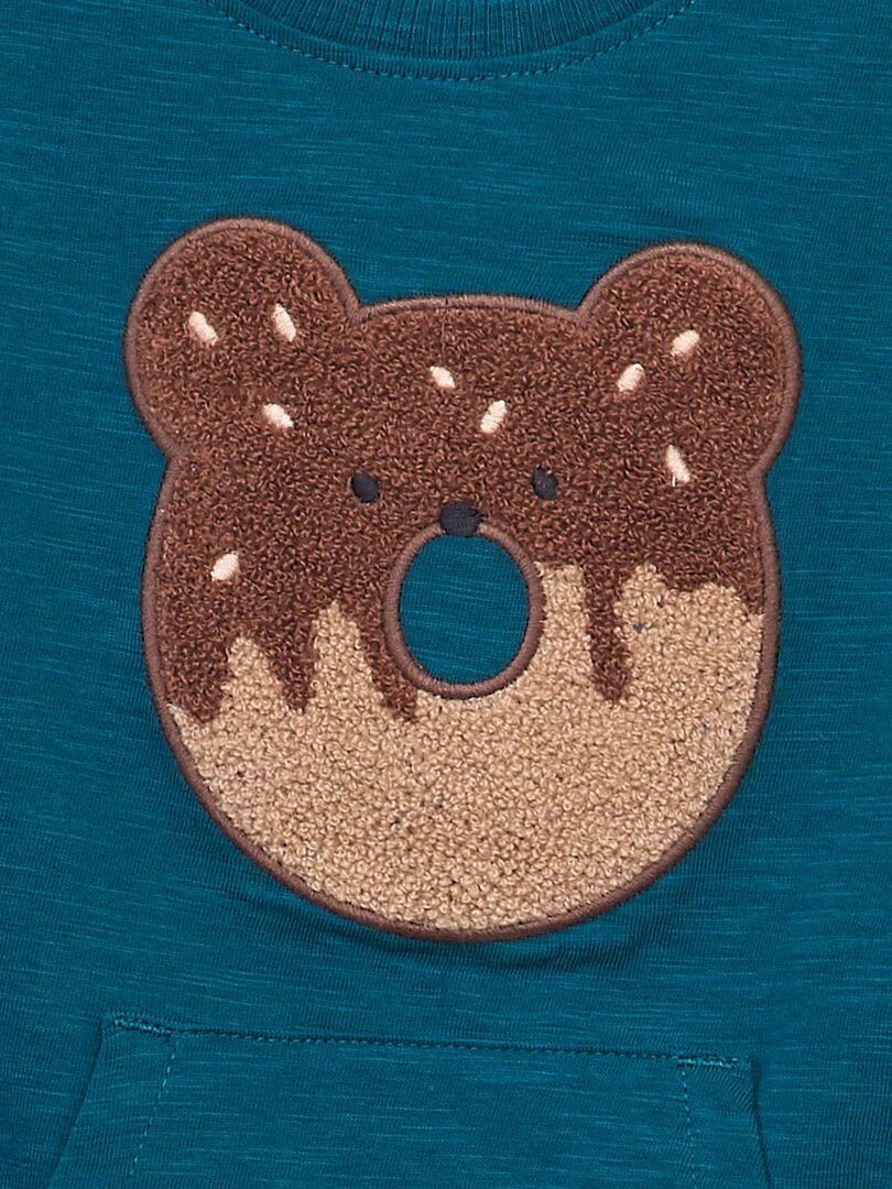 Pyjama court imprimé koala 2 pièces Bleu koala