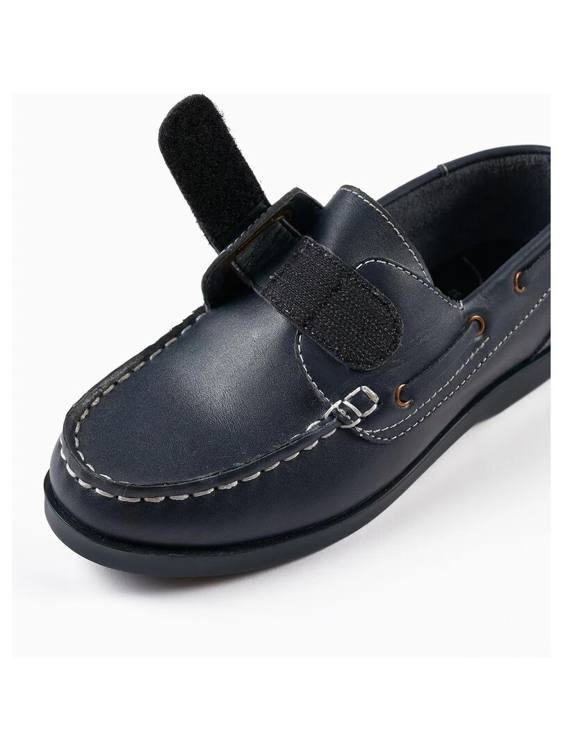 Mocassins en Cuir pour Garçon  ROYALS OFF DUTY   Bleu foncé