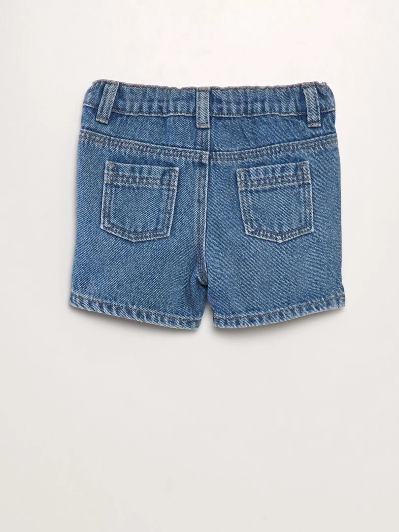 Ensemble combishort + t shirt   2 pièces   Bleu fleur