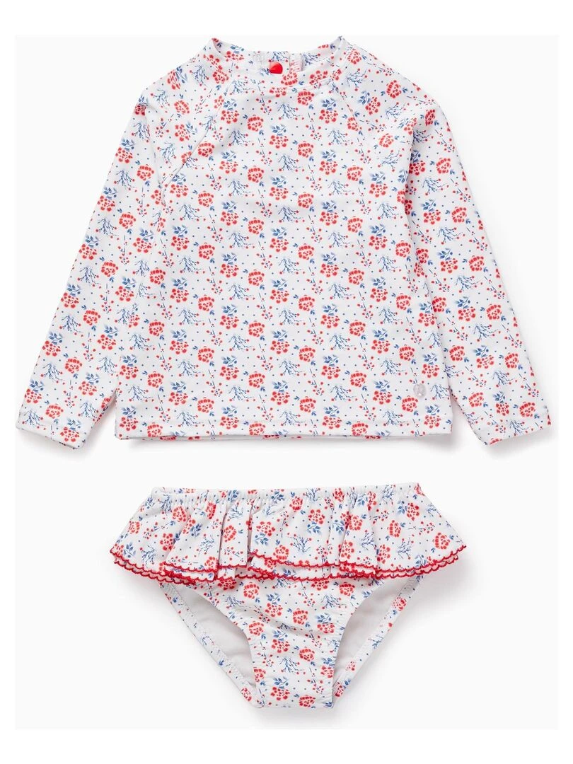 T Shirt + Maillot de Bain UPF80 pour Fille PICASSO Beige clair