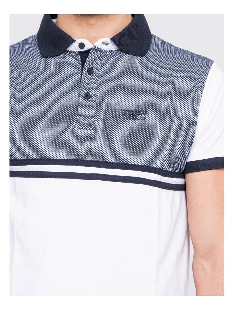 Polo pur coton PACKSON   Blanc