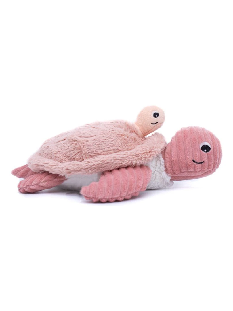 Peluche Les Ptipotos Sauvenou maman et bébé tortue rose (29 cm)   Rose