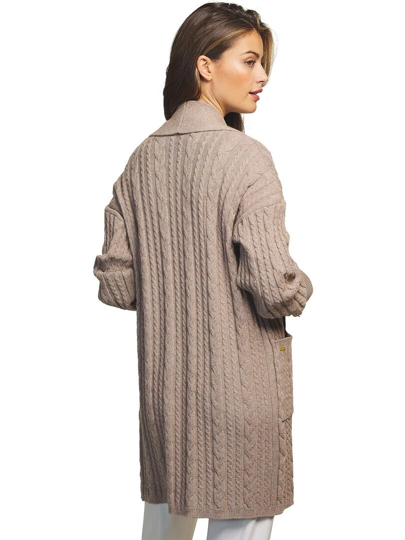 Veste cardigan Complementos Vainica Marron