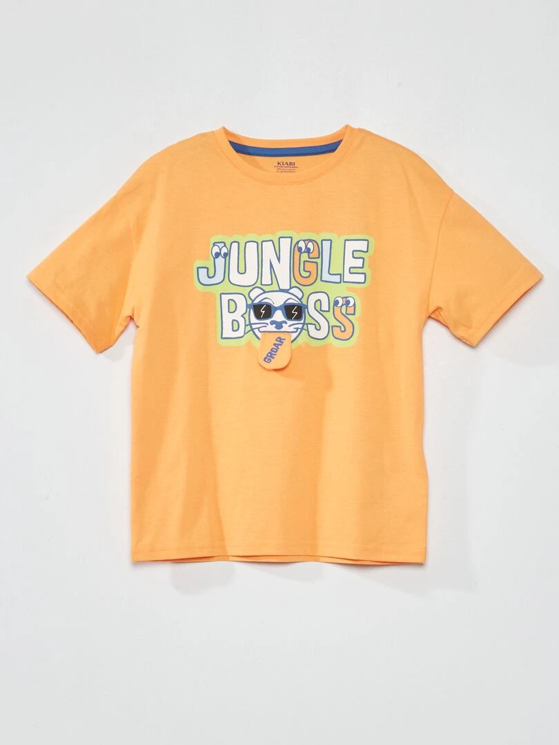 T shirt en jersey ludique Orange
