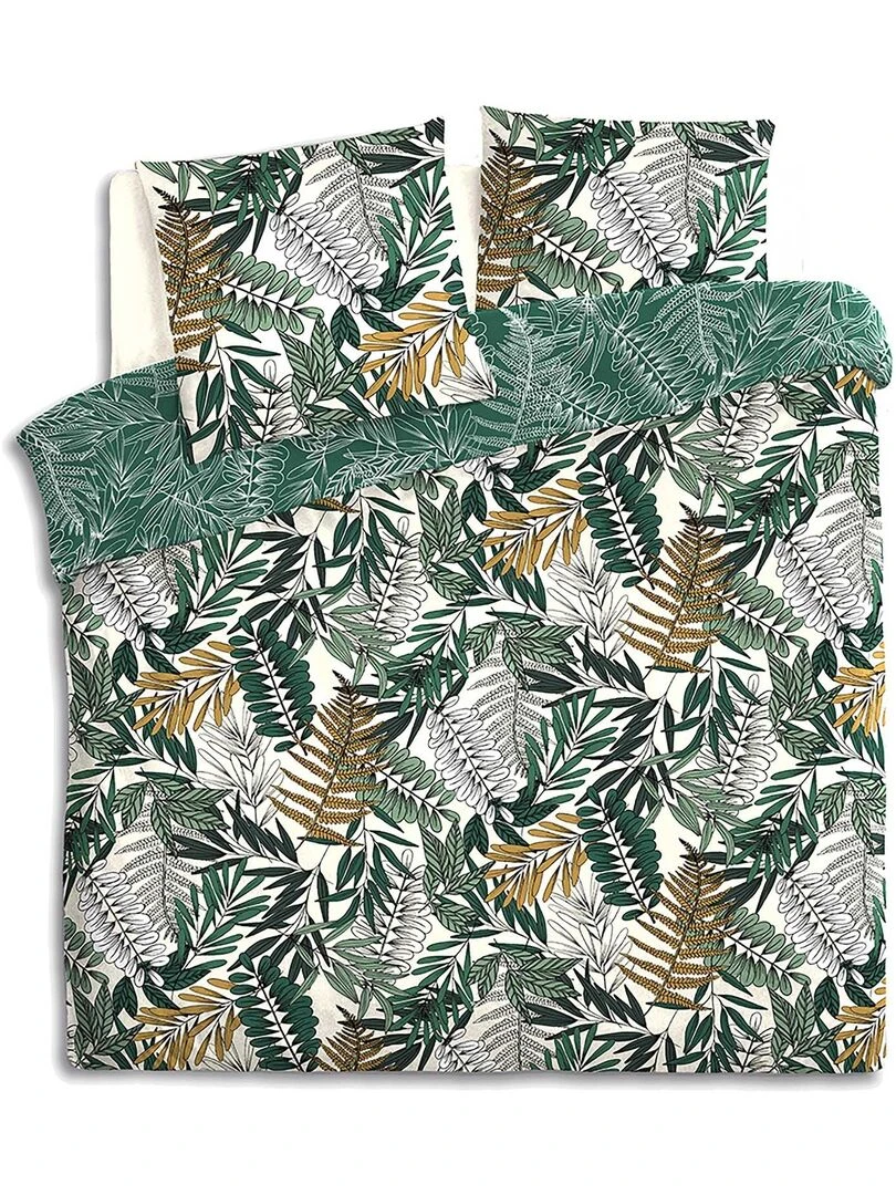 Parure de lit imprimée tropik   Vert