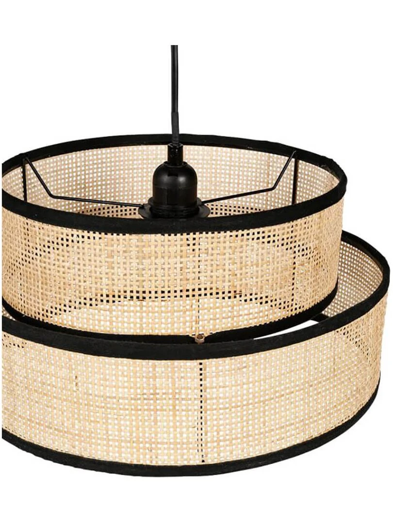 Suspension rotin Yuca noir D35   Beige