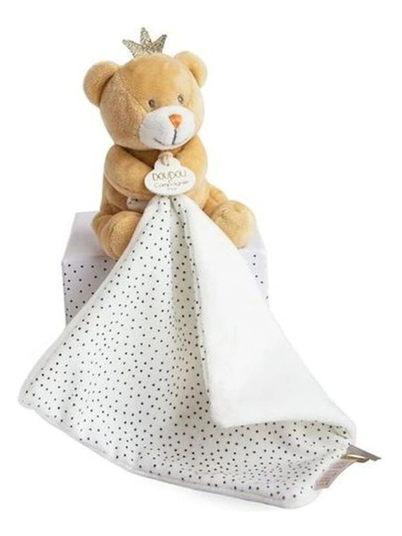 Doudou Doudou et compagnie Ours Marron Petit Roi pantin Poudre de Perlidoudou Marron