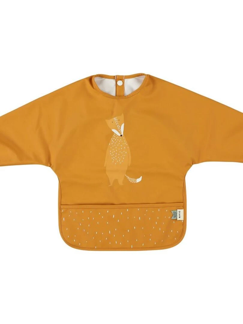 Bavoir à manches imperméable Mr Fox Trixie Orange