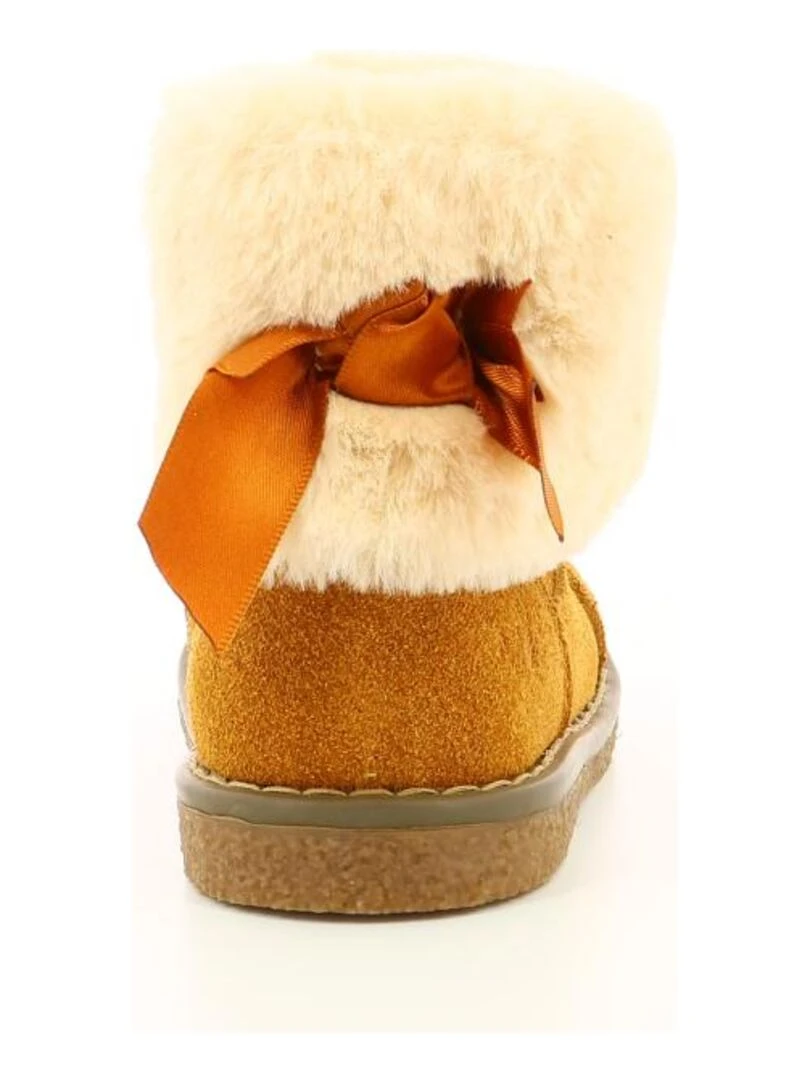 Boots Cuir Stelie   Marron