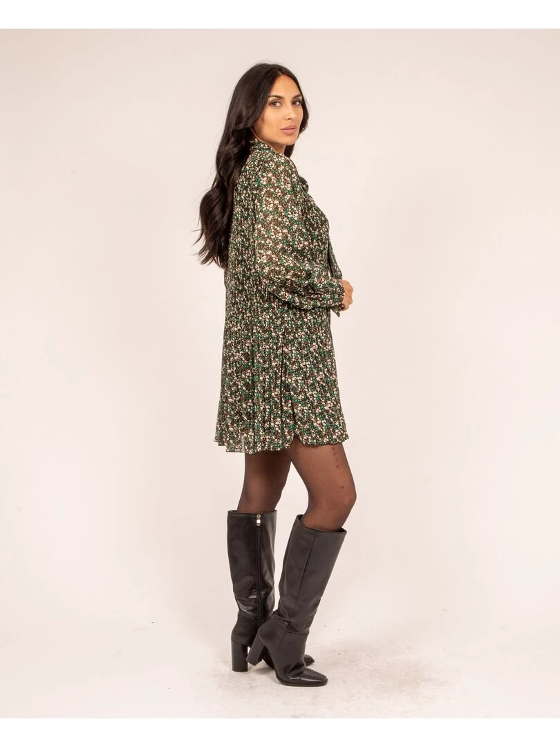 Robe courte motifs IRREELLE Vert