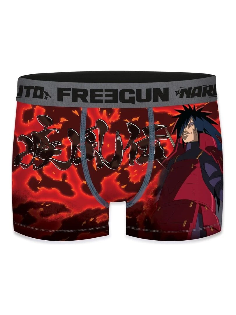 Lot de 4 Boxers garçon Naruto Shippuden Freegun   Rouge
