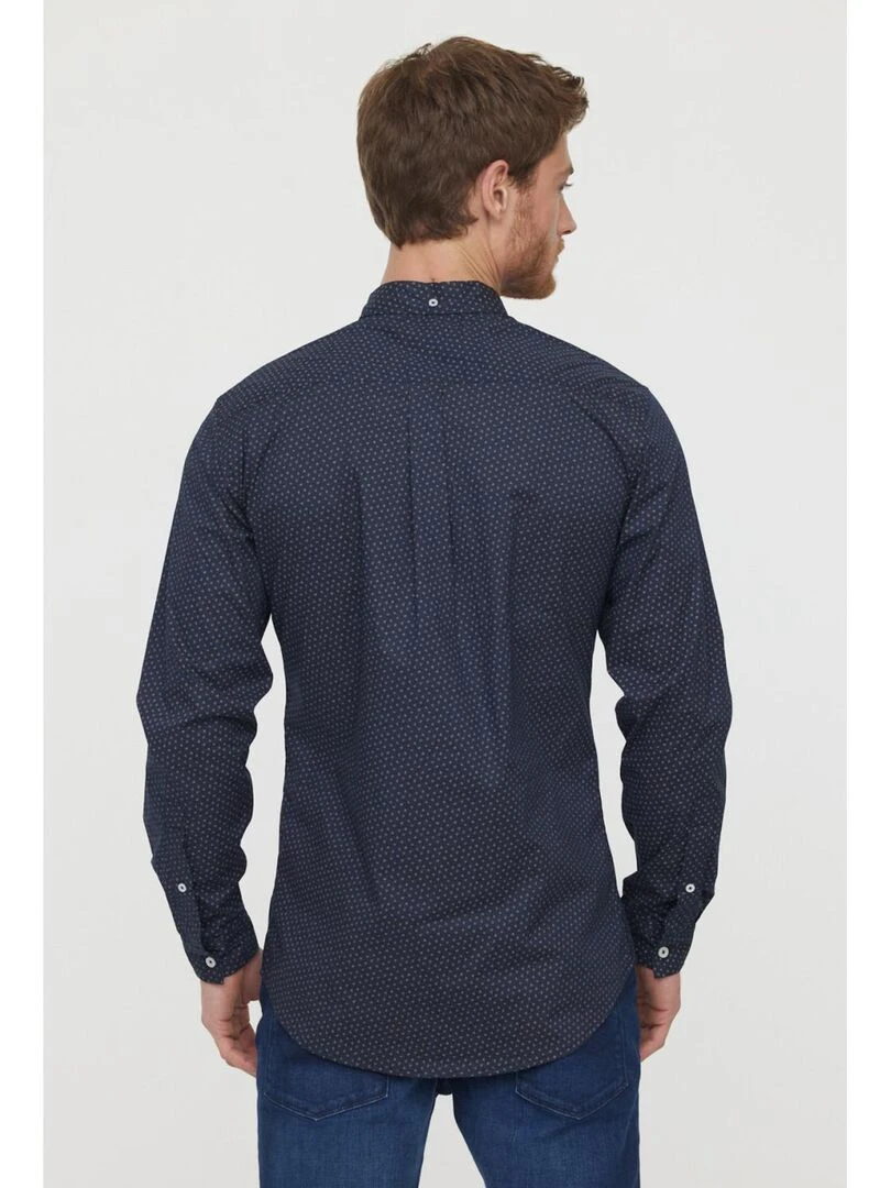 Lee Cooper   Chemise manches longues coton  DALAS   Bleu marine