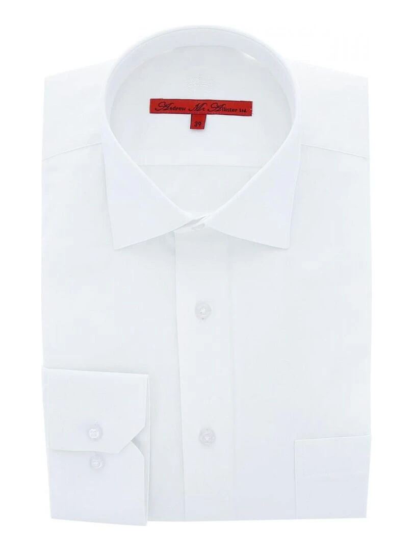 Chemise business coupe droite WILSON Blanc