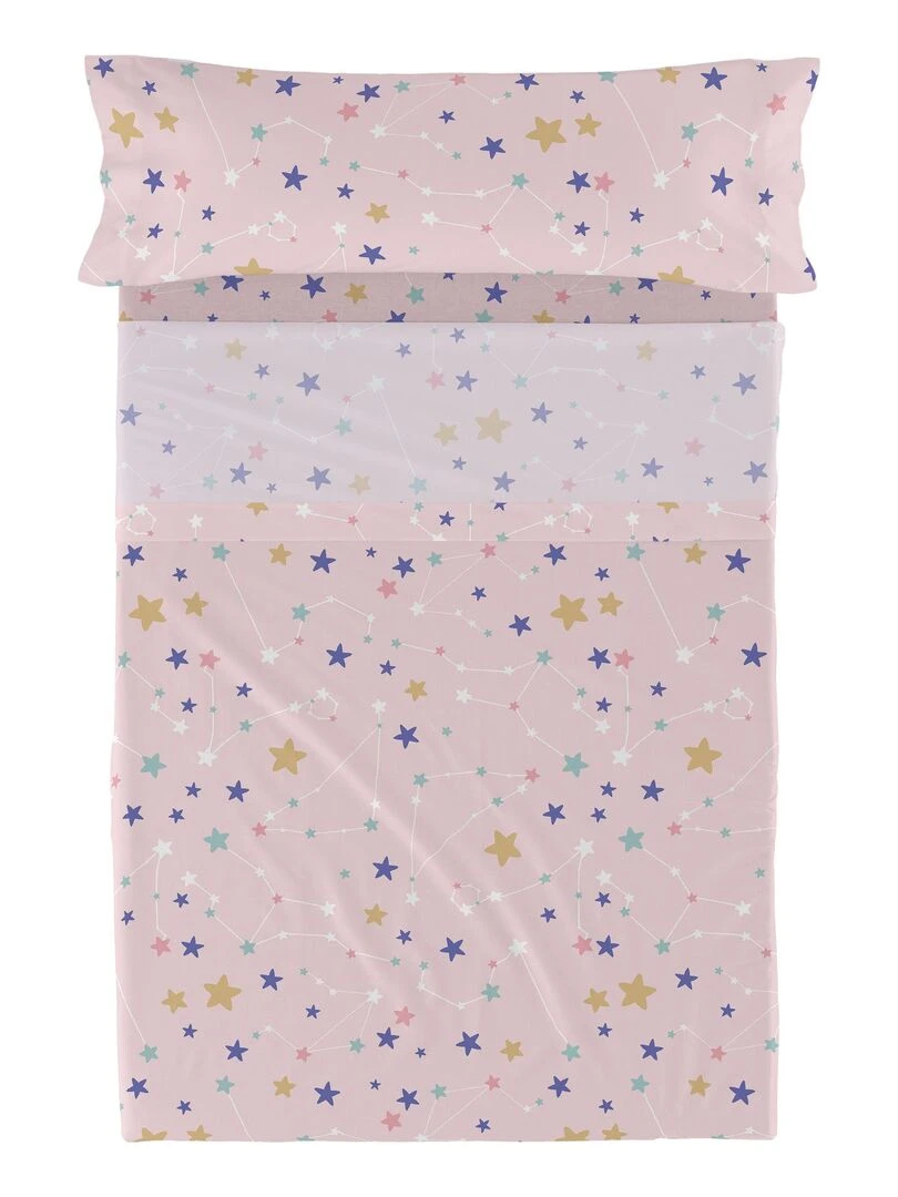 Parure de lit 2 pièces Sky stars "Happyfriday"   Blanc