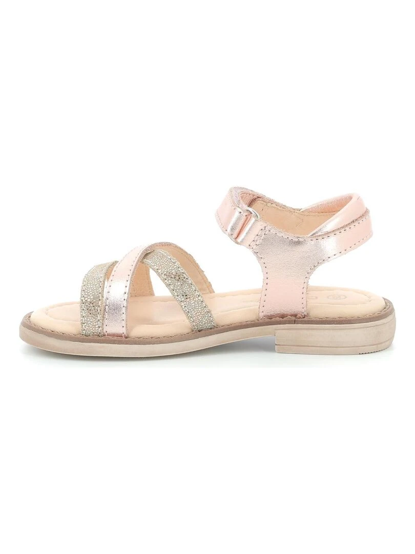 Sandales Cuir Tessia   Rose