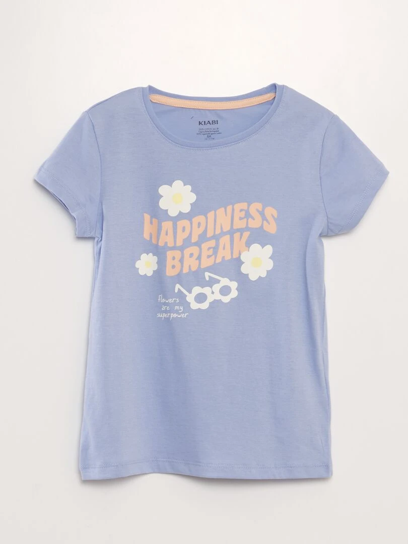 Ensemble de pyjama : T shirt + short   2 pièces   Mauve