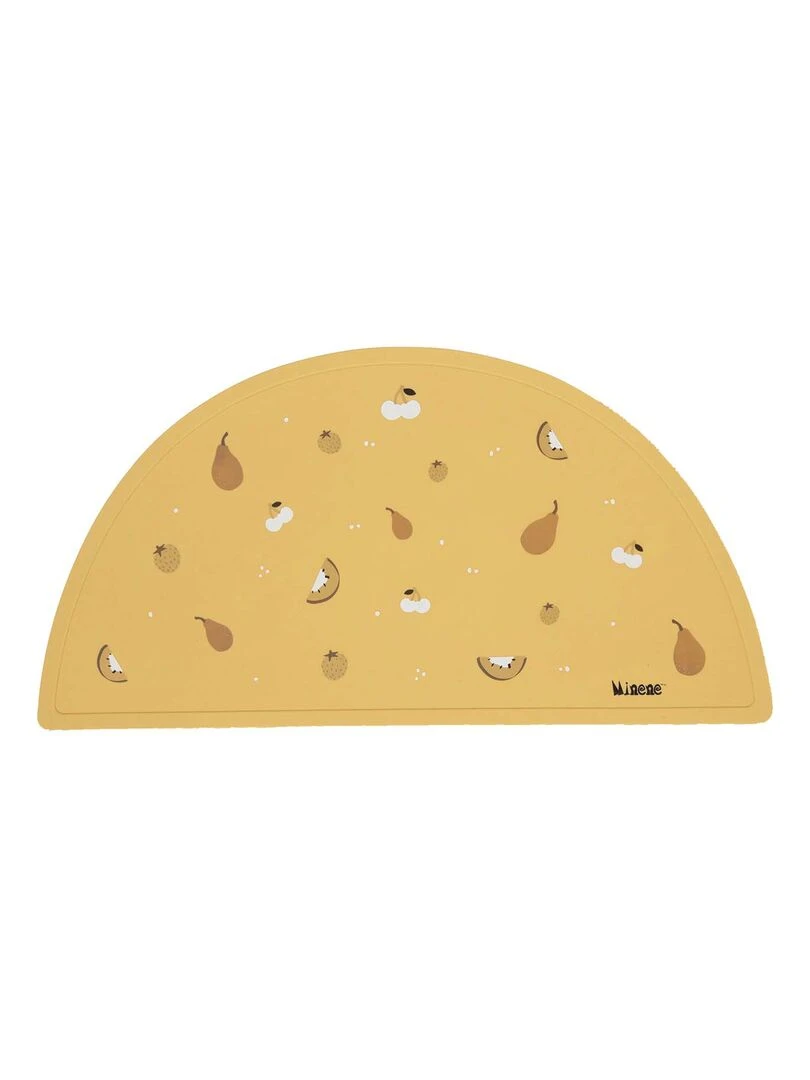 Set de table en silicone alimentaire fruits Moutarde