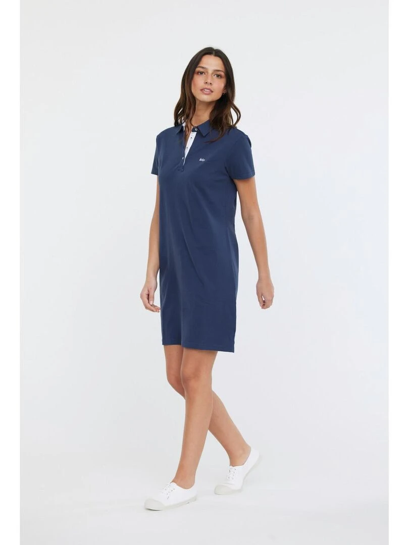 Lee Cooper Robe manches courtes coton LOLITA Bleu foncé