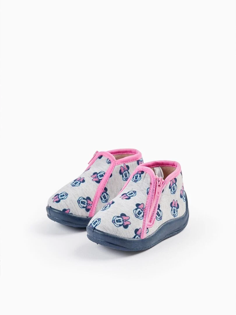 Chaussons pour Bébé Fille 'Minnie' MINNIE Gris clair