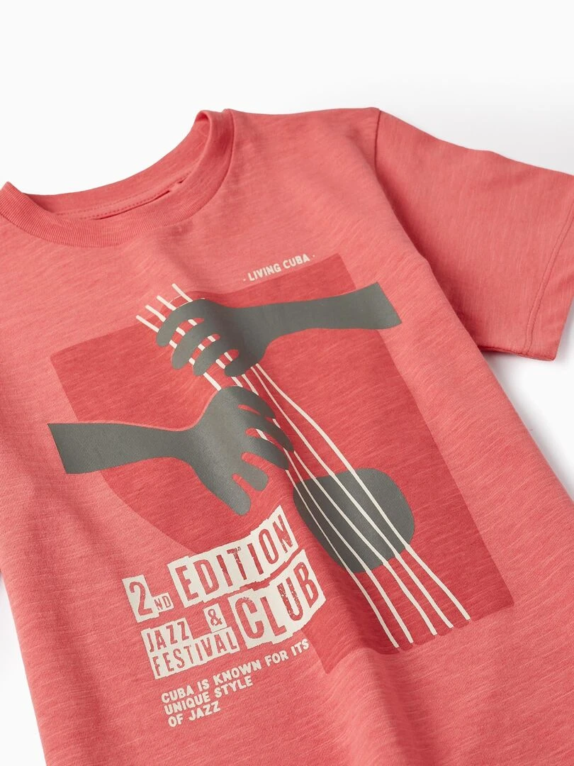 T SHIRT + Short pour Garçon 'Living Cuba'  CUBA   Rose