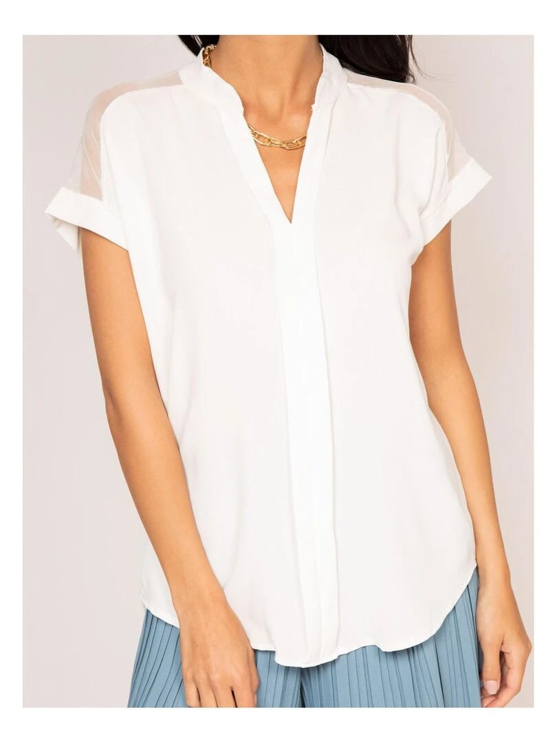 Blouse manches courtes FORCA   Blanc