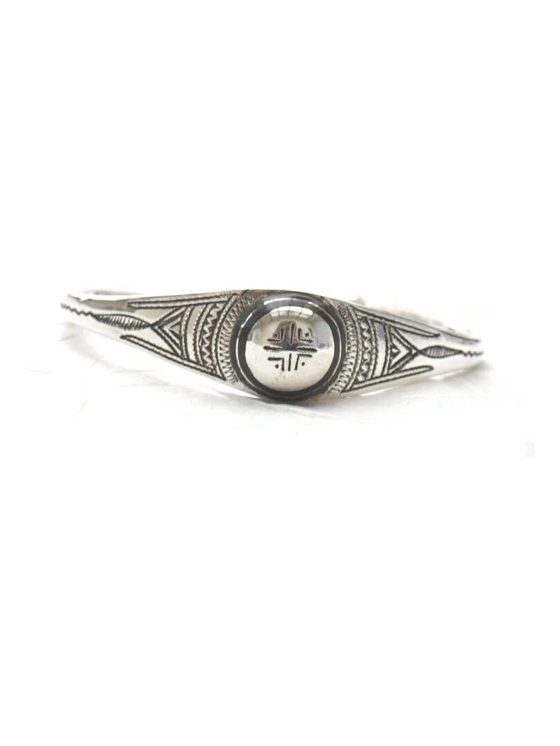 Bracelet ethnique touareg rigide Bijoucolor Argent