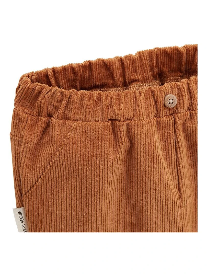 Pantalon bébé en velours côtelé Malo   Marron