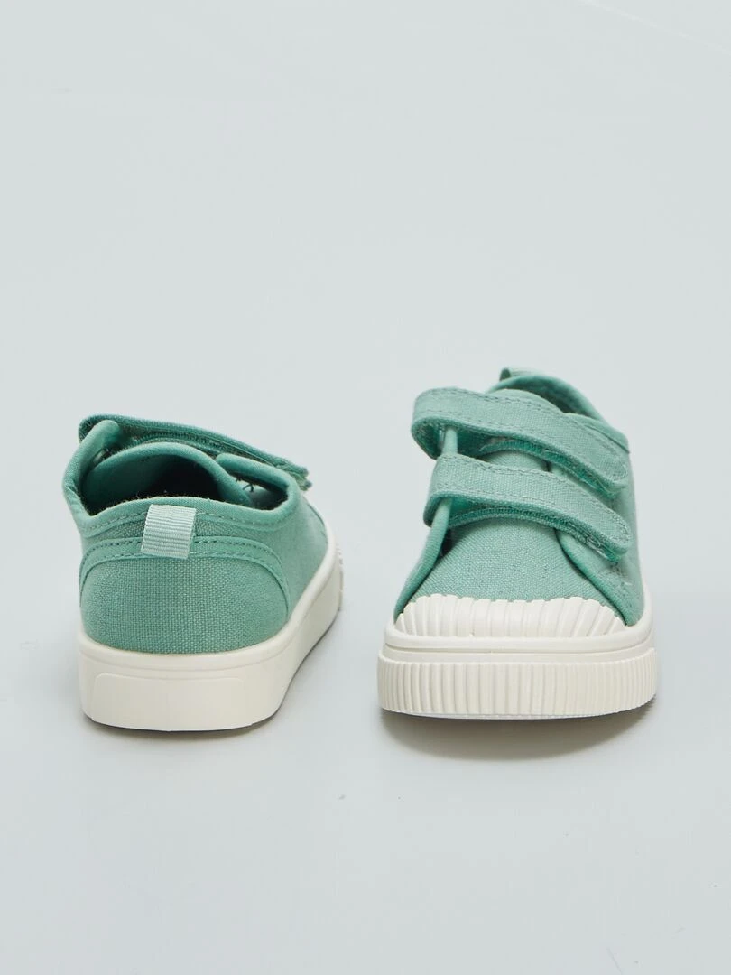 Baskets basses à scratchs   Bleu