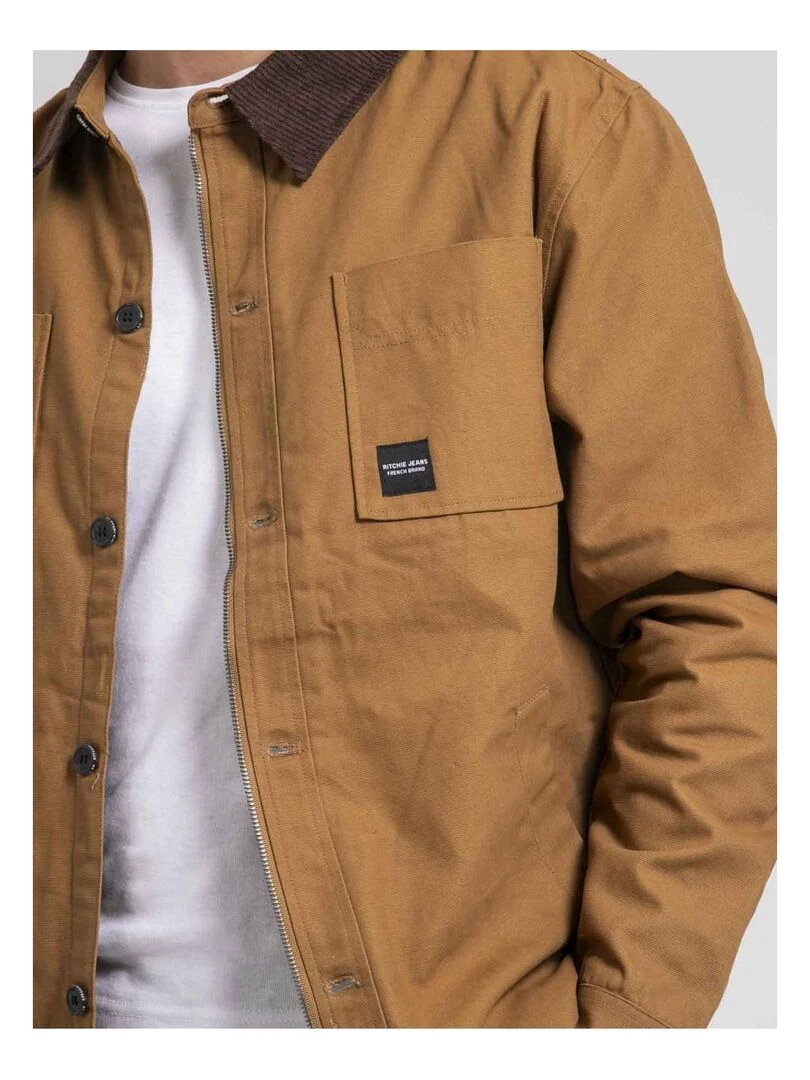 Veste doublée polaire ZEAST   Marron glacé