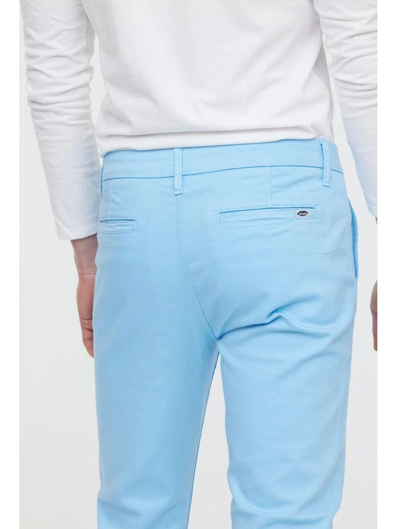 Lee Cooper   Pantalon coton chino slim fit NEILS   Bleu ciel