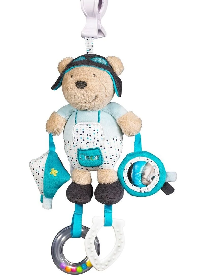 Jouet D'Activites avec pince en velours Bleu SAUTHON Bleu