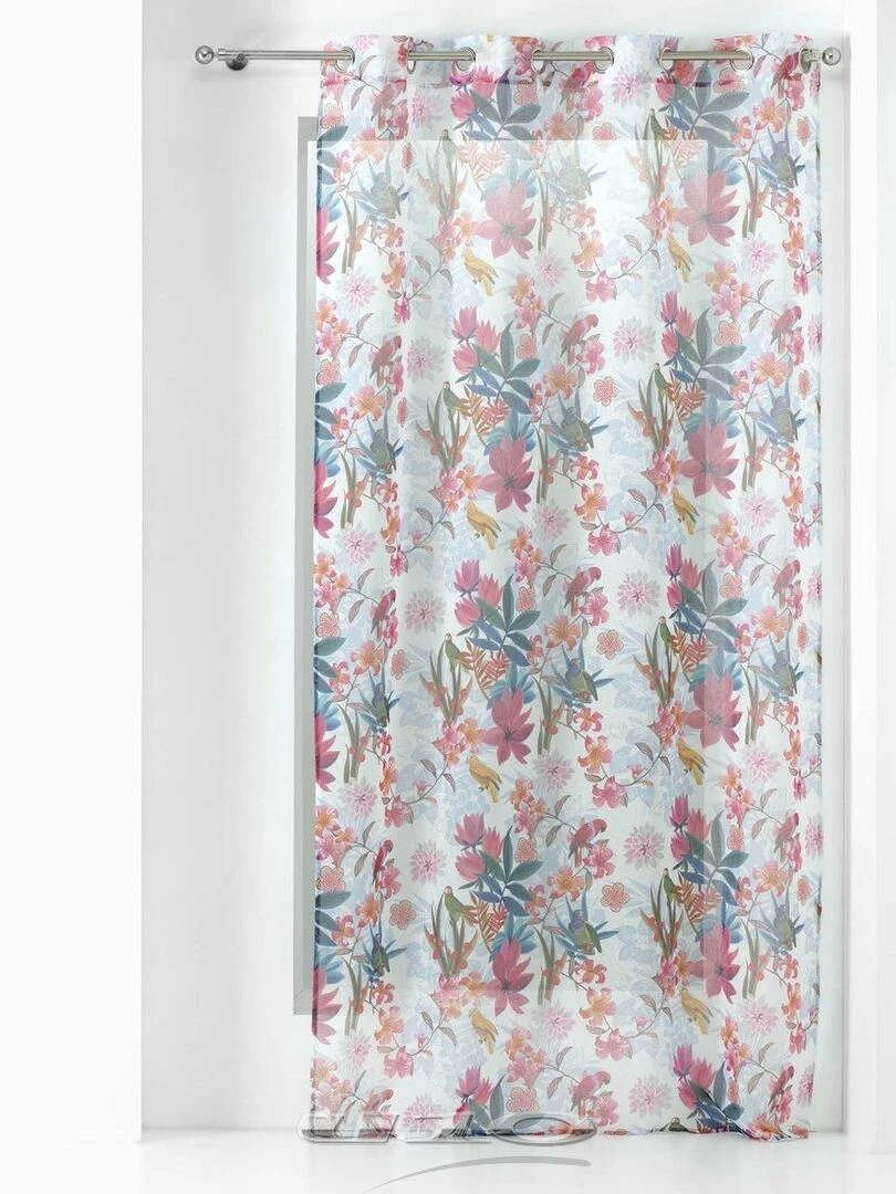 Voilage à œillets 140x240 Sable Exotic blanc Blanc
