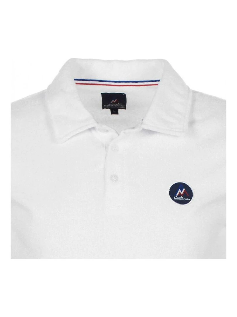 Polo éponge manches courtes homme CONGEAK   PEAK MOUNTAIN   Blanc