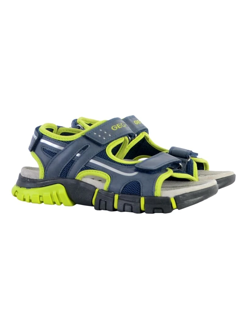 Sandale à Scratch Plate Geox Enfant Dynomix   Bleu marine