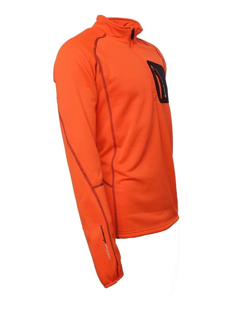 Sweat polaire homme CERUNO   PEAK MOUNTAIN   Orange