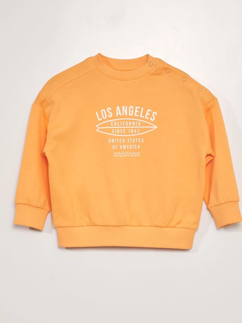 Sweat en french terry So Easy Orange