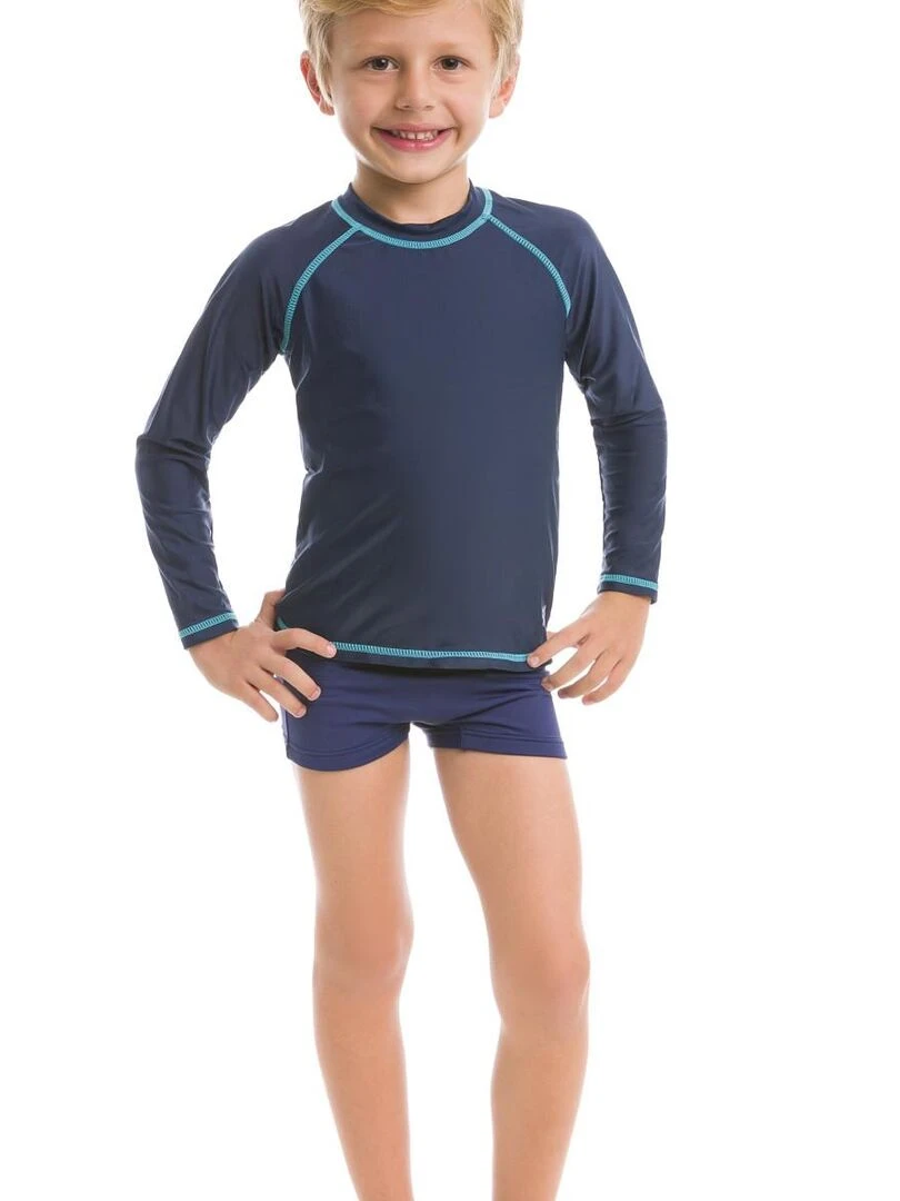 Rash Guard UV Line Bleu marine